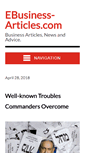 Mobile Screenshot of ebusiness-articles.com